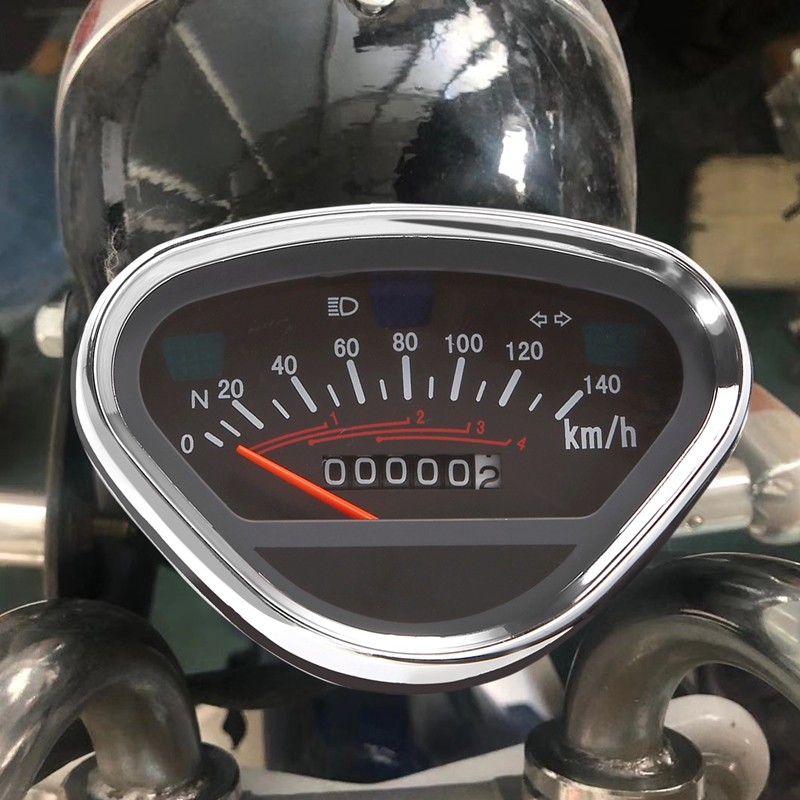 Motorcycle Meter Odometer Gauge Backlight LCD Digital Indicator Instrument for Vintage Honda DAX 70 
