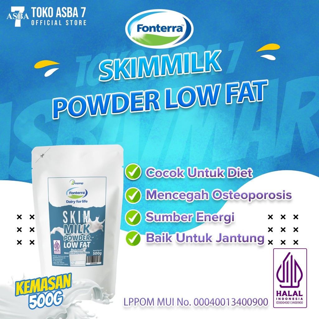 

FONTERRA SKIM MILK 500G