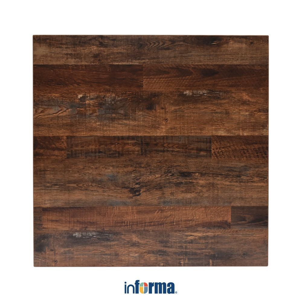 Informa Forli Permukaan Meja 70X70 cm - Cokelat Table Top Top Meja Motif Kayu Perlengkapan Furniture