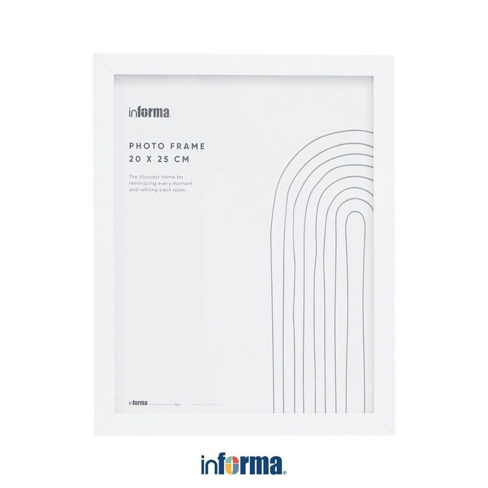 Informa 8R Bingkai Foto - Putih Pigura Aesthetic Frame Tempat Foto Pajangan Dekorasi Rumah Figura