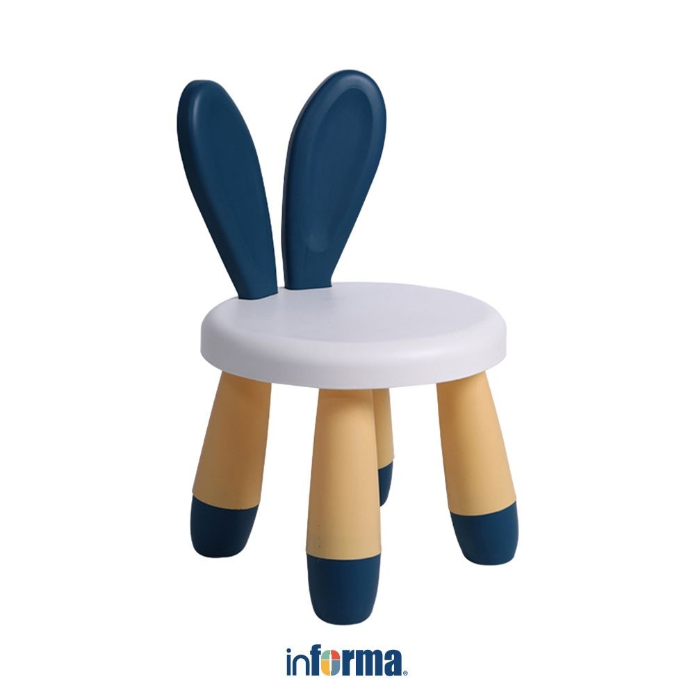 Informa Kira Kursi Anak Bunny - Biru Tempat Duduk Anak Kids Chair Bangku Sandaran Bangku Kecil Balit