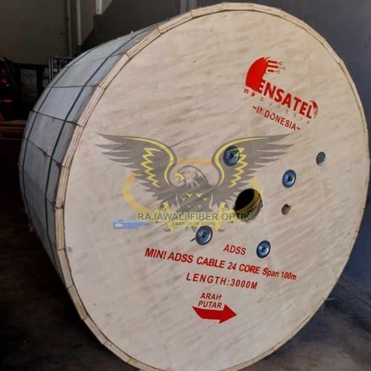 Kabel Udara Mini ADSS 24 Core Panjang 3KM Kensatel KU Mini 24c 3km kensatel
