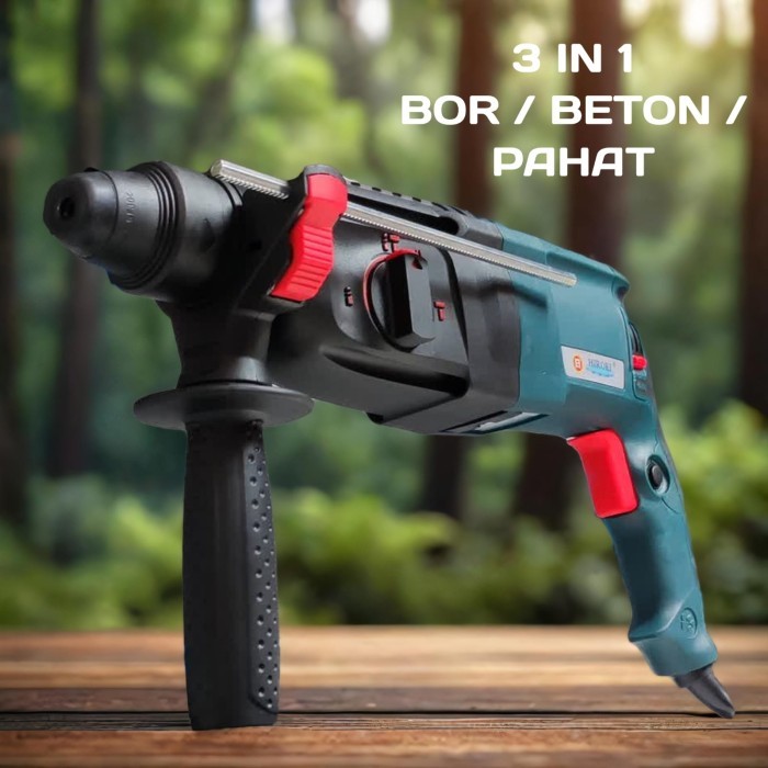 Mesin Bor Bobok 26mm Rotary Hammer Drill Impact Beton Tembok HIROKI HR26 MESIN BOR BETON / JACK HAMM