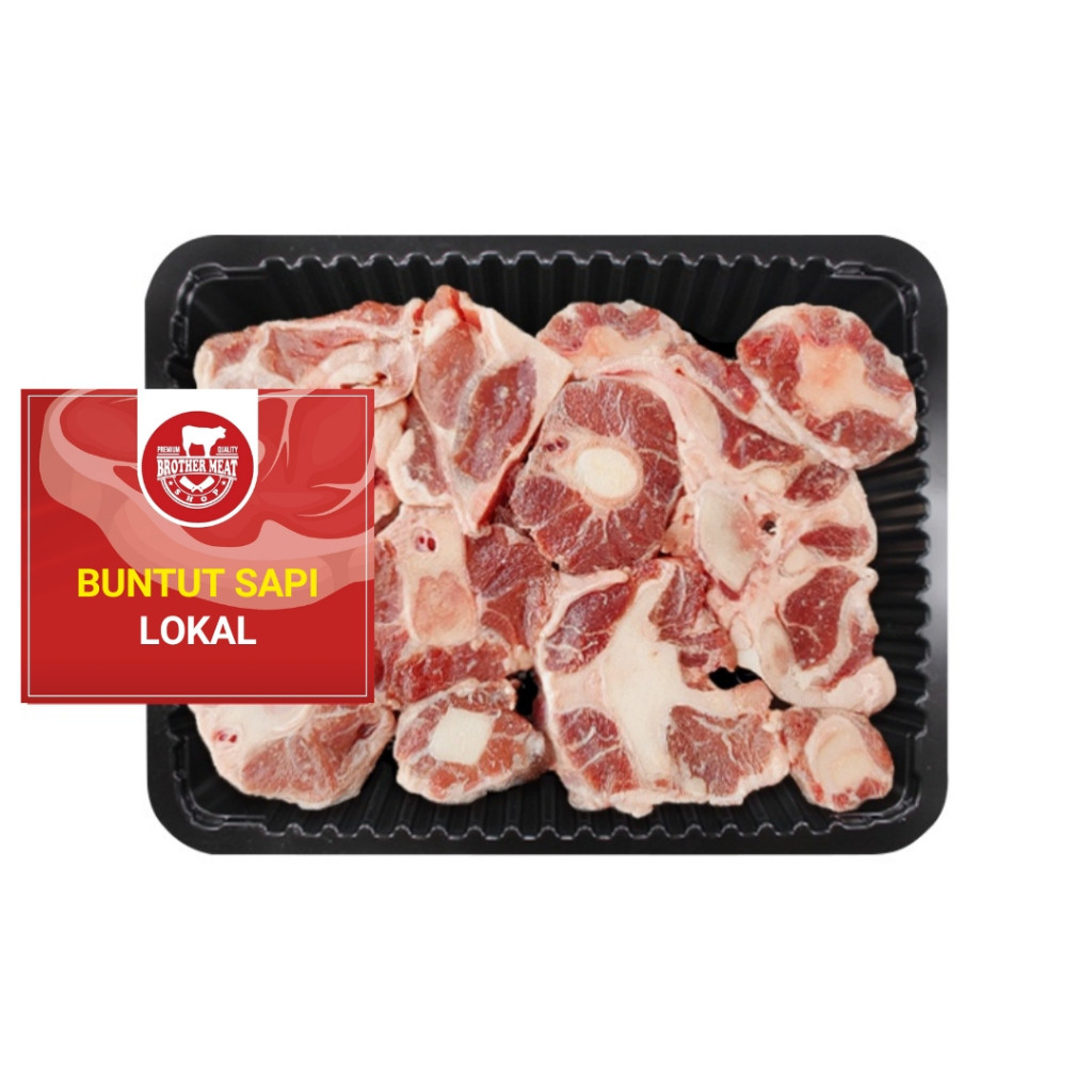 

Oxtail Beef, Buntut Sapi Lokal 1kg - Guwe Meatshop