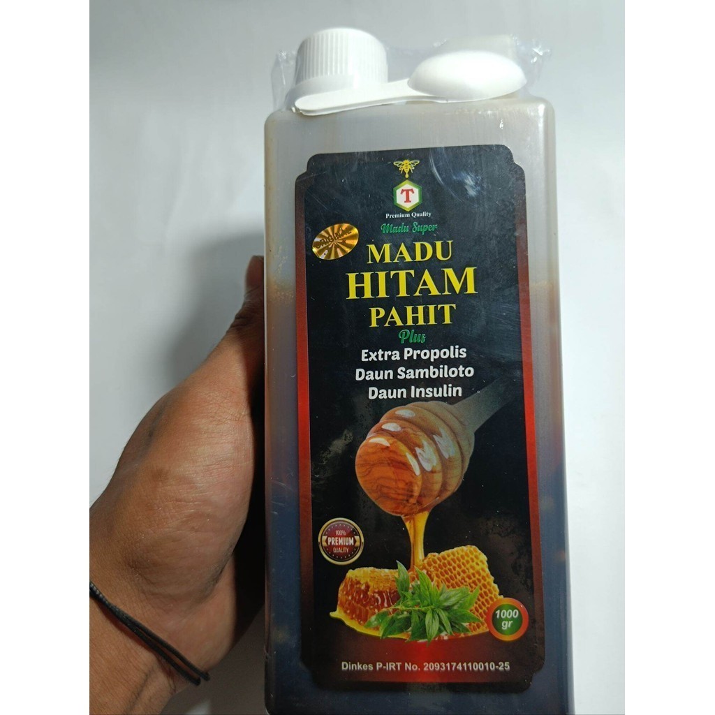 

Madu Hitam Pahit Extra Gamat dan Daun Insulin plus Herbal 1kg Al Khoir