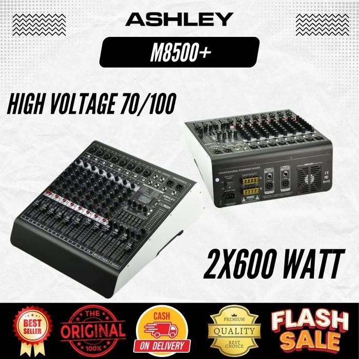 Power Mixer Ashley M8500+ 2 x 600 Watt