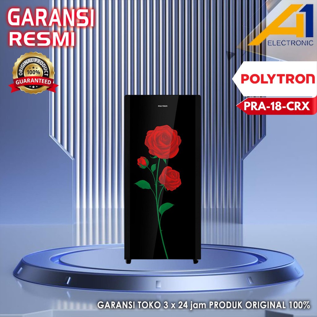 Kulkas POLYTRON PRA18CRX / PRA 18 CRX / PRA 18CRX 1 Pintu 180 L
