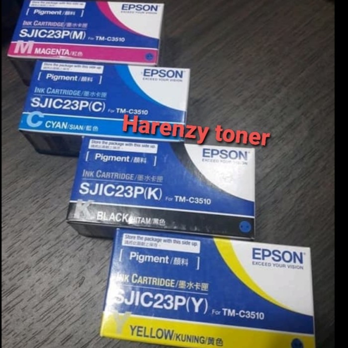epson sjic23p B.C.M.Y Original - Biru