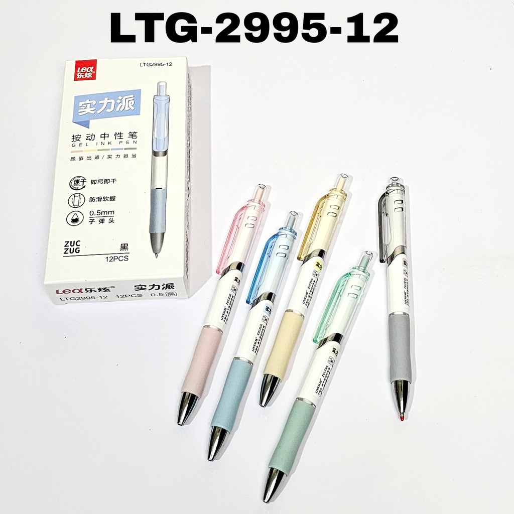 

SOS Bolpen gel tipe cetek warna 0.5mm(12pc)/Pulpen/Pen Jel/Ballpoint/Balpen/Pena
