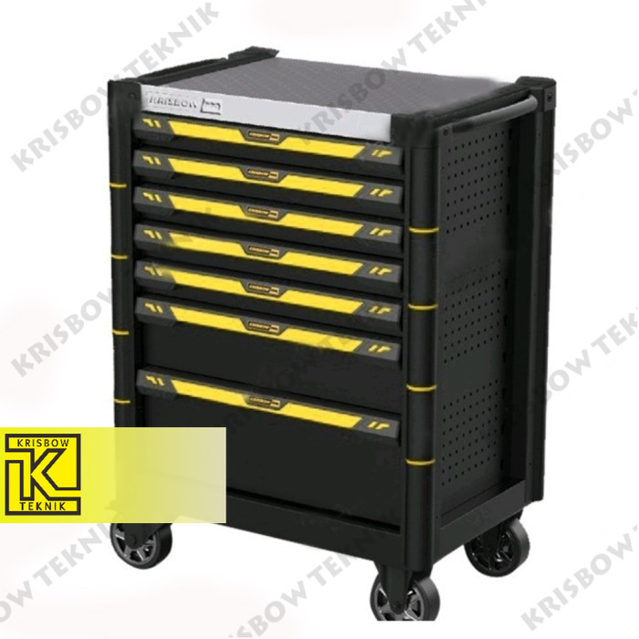 Krisbow Lemari perkakas bengkel Tool Box Cabinet Trolley 7 Drawer