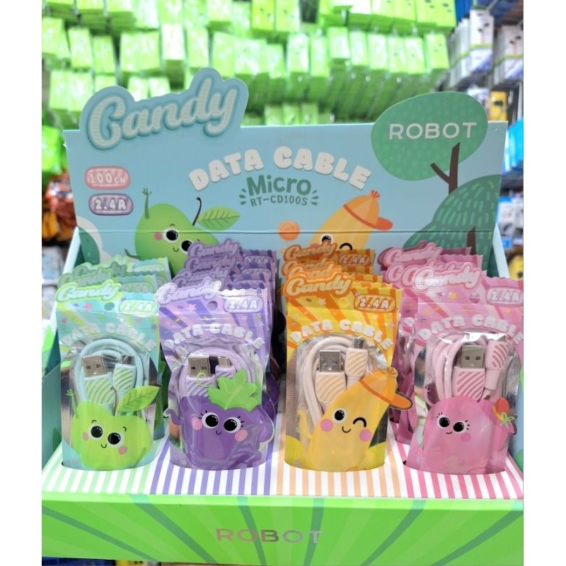 KABEL DATA ROBOT RT- CD100/RT CD100S MICRO USB & RT-TC100 TYPE-C