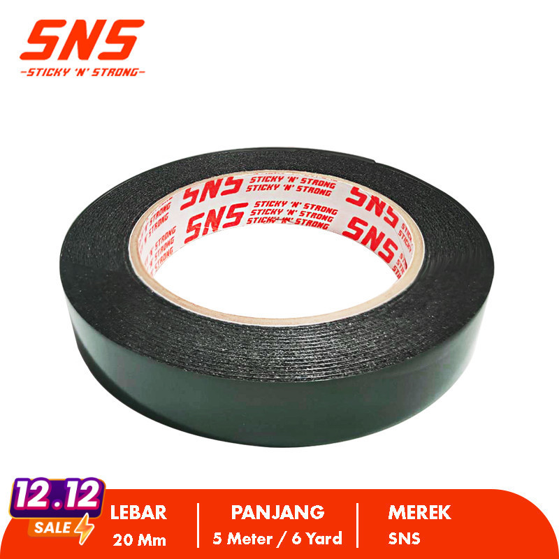 

DOUBLE TAPE FOAM 20MM x 5 METER (6 YARD) SUPER LENGKET SNS Sticky N STtrong