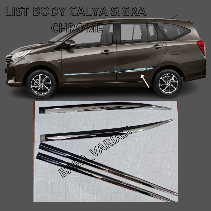 List body samping mobil CALYA SIGRA Chrome