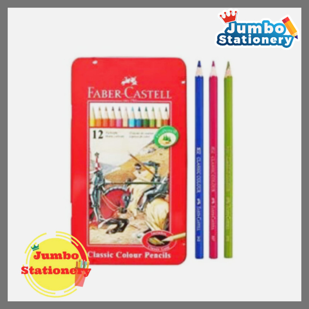 

Pensil Warna Faber Castell Tin Case Classic 12 Warna Pensil Gambar