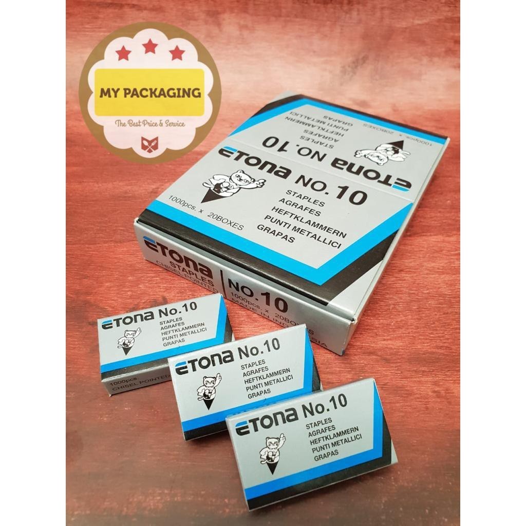 

Isi staples no. 10 ETONA / isi stapler hakter kecil no 10 - [ COD ]