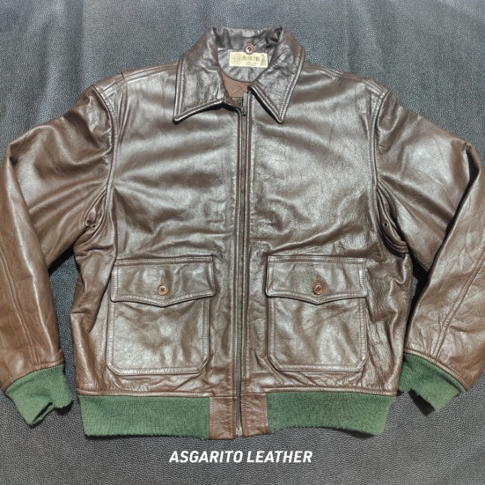 LEATHER JACKET NINE NENETY NINE BRAND BY SISLEY MODEL FLIGHT JACKET