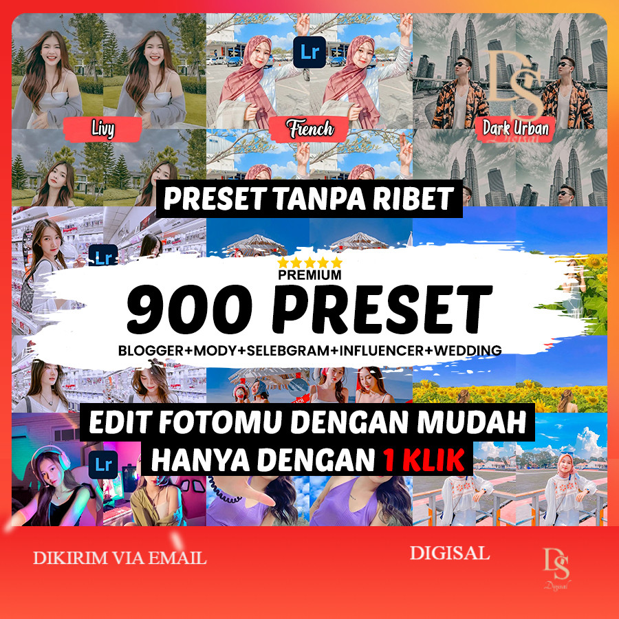 900 PAKET LENGKAP PRESET LIGHTROOM PREMIUM TERMURAH - RIBUAN PRESET LIGHTROOM MOBILE - PAKET PRESET 
