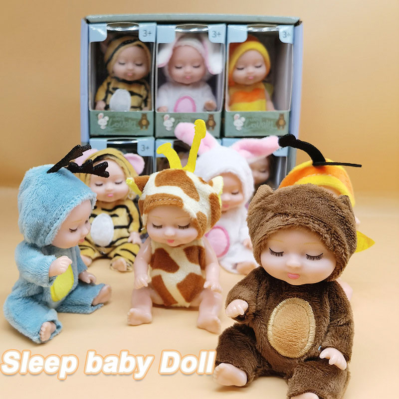 11cm Sleep Baby Doll / Boneka Boneka Simulasi Mainan Boneka Bayi Super Mini Reborn / mainan anak-ana