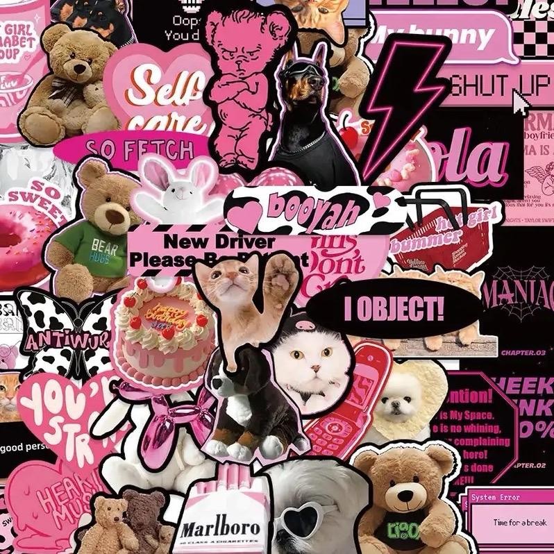 

25pcs Stiker Lucu Pink Cool Style | Sticker Lucu | Sticker Aesthetic | Sticker Hp | Sticker Tumblr | Sticker Decoratif | Sticker journal | Sticker Anti Air