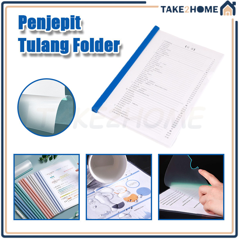

Penjepit Tulang Folder A4/tarik folder file klip batang tarik/A4 Folder File Laporan Geser/Slide Binder Dan Cover