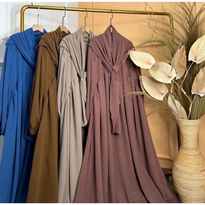 La Luna Set Kringkel // Gamis Jumbo // Gamis Syar'i