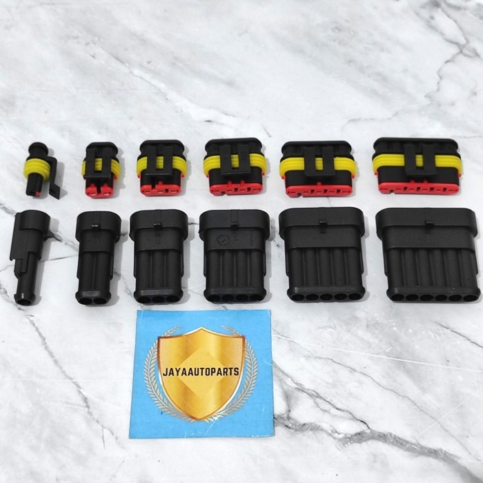 Soket Sambungan Kabel Anti Air Mobil Motor dll PIN 1/2/3/4/5 dan 6 - 1pin