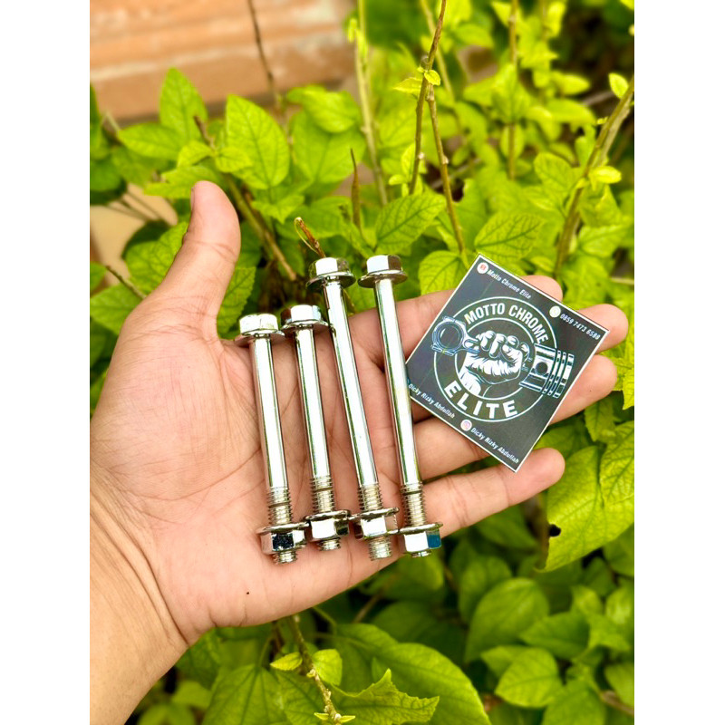 [CHROME] BAUT PANGKON MESIN DEPAN MEGAPRO PRIMUS MP NEW MEGA PRO HIU LAMA GL PRO MAX ORI