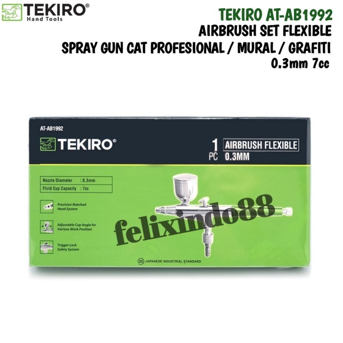 

best -TEKIRO AIRBRUSH FLEXIBLE 0.3 mm Spray Gun AIR BRUSH PEN PAINT SET