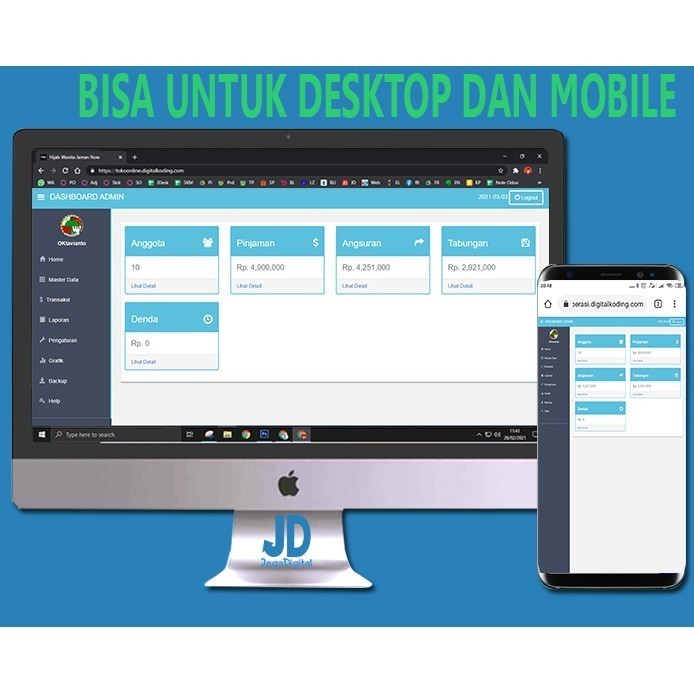Aplikasi Koperasi Simpan Pinjam Lengkap Berbasis Web Online