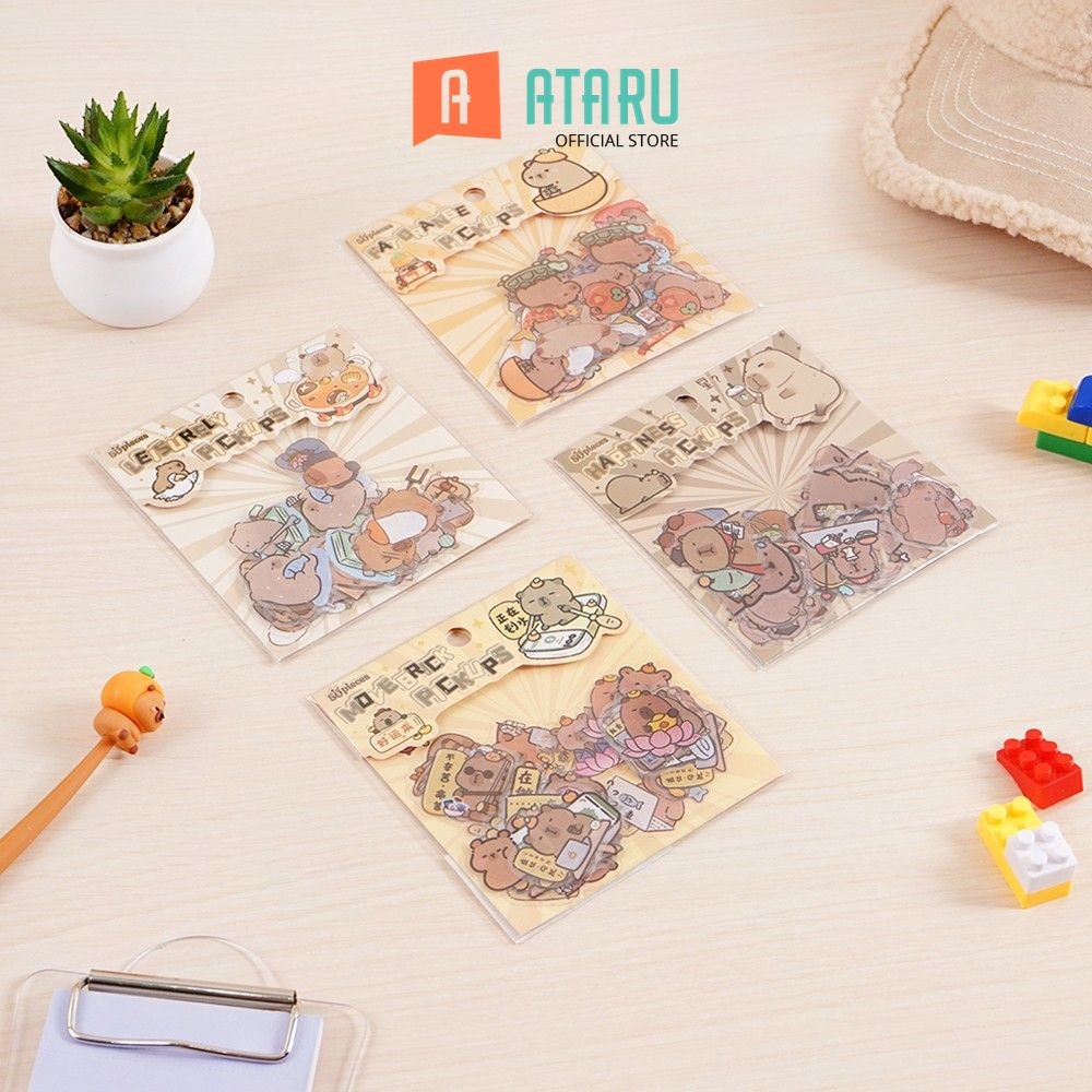 

Ataru Set 50 Pcs Stiker Capybara Cut Out Random Stiker Dekoratif Lucu Cute Stickers Deco Sticker Pack Journal Book