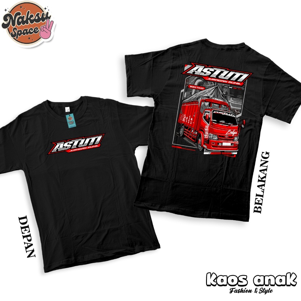 KAOS ANAK BAJU TRUK ASTUTI KAOS DISTRO ANAK TRUCK CANTER MANIA ANAK COMBED 30S Apparel Kid Zone