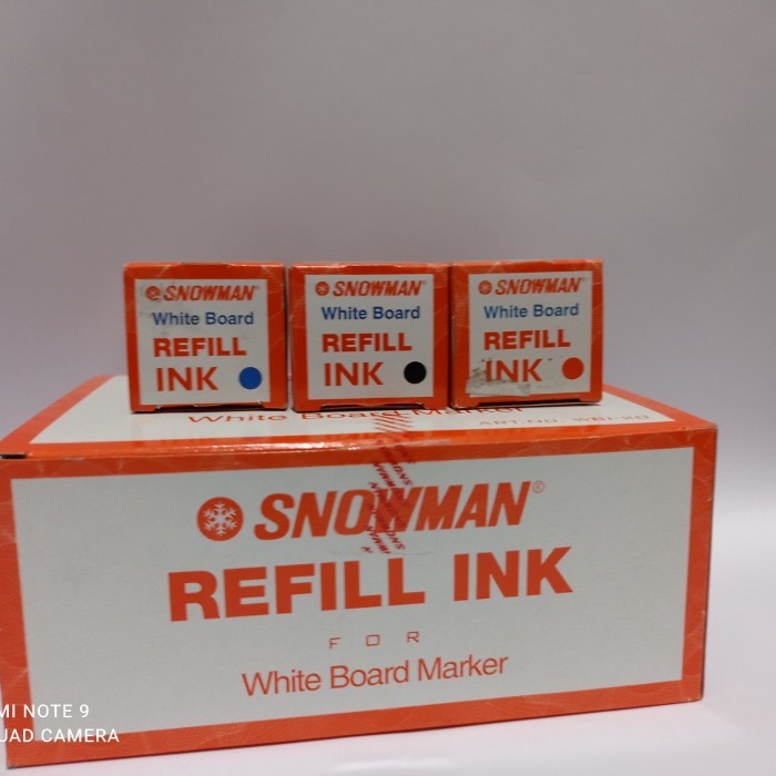 

[Promo]Terjangkau 1 dus refill tinta spidol snowman whiteboard - Biru