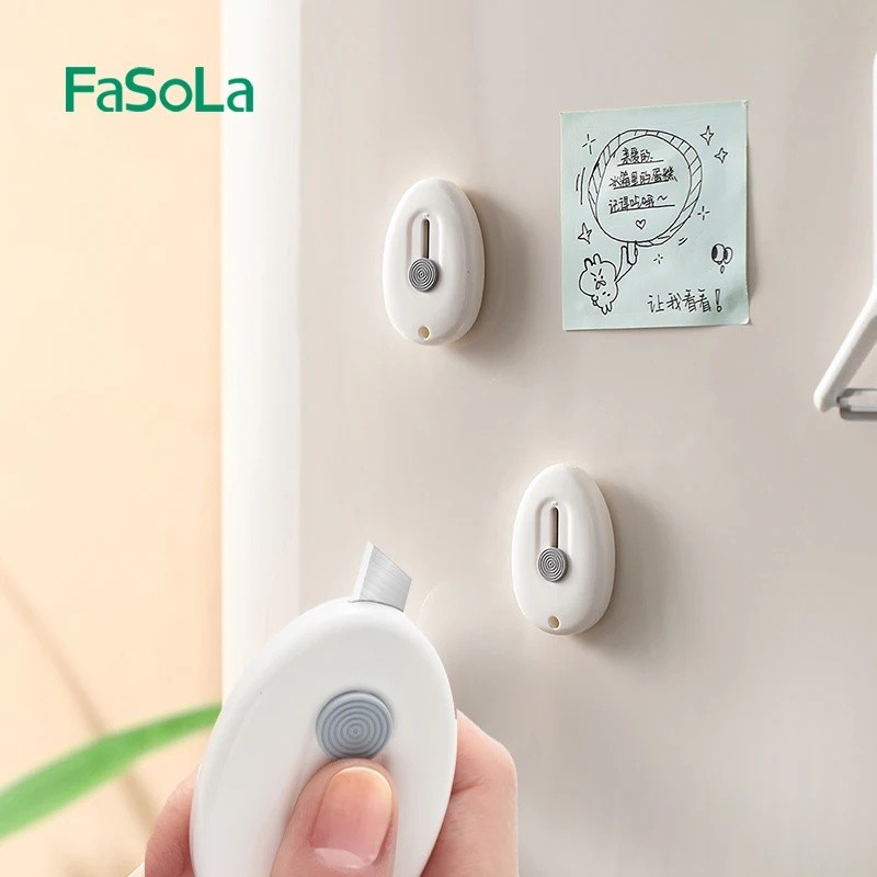 

FaSoLa Magnetic Creative Cute Art Knife Mini Portable Utility Knife Paper Knife Blade Office Stationery Cutting Supplies