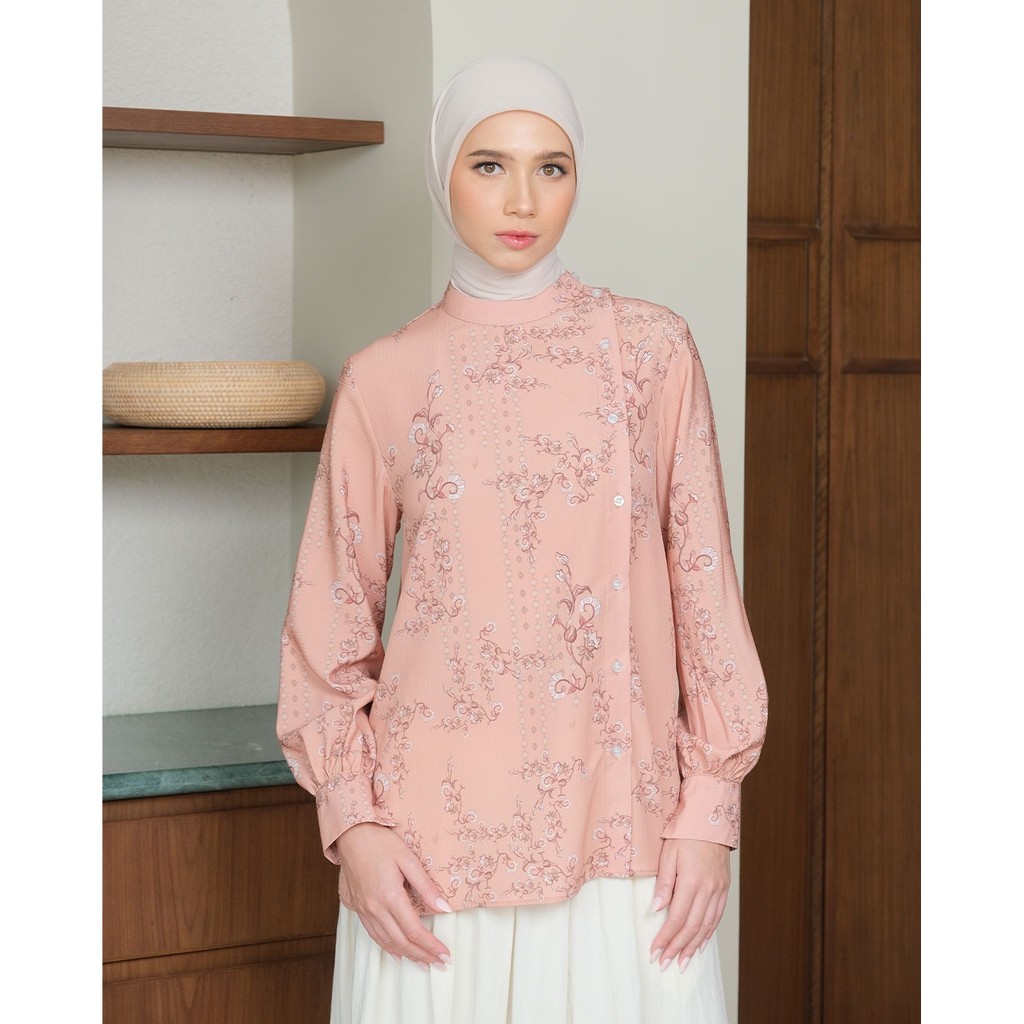 Muda Official Shaina Blouse - Salmon