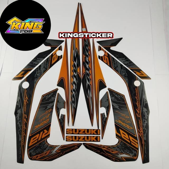 Striping stiker motor suzuki satria fu f 150 2012 2013 barong se gold
