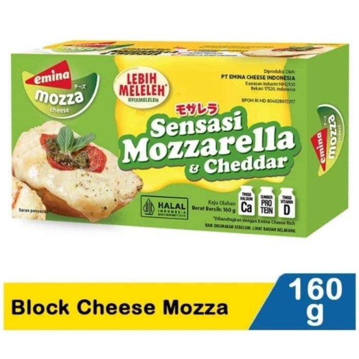 

GRATIS ONGKIR - KEJU EMINA MOZZA/MOZZARELLA BLOCK 160GR