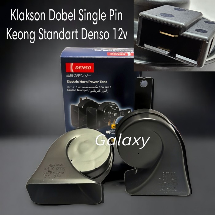 Express * Klakson Dobel Keong Biasa 12v - Satu Pin - DENSO ORIGINAL