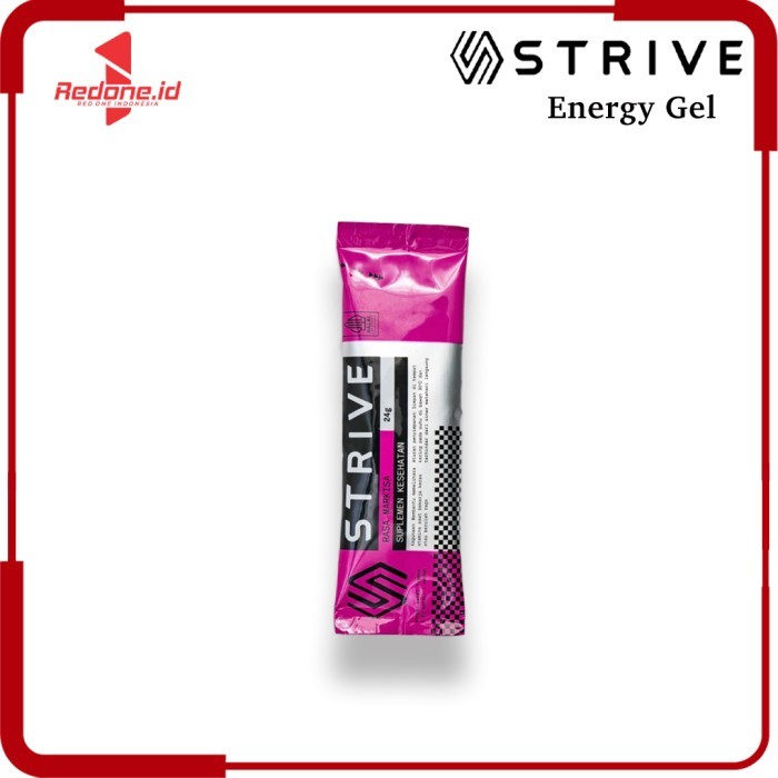 

Strive Energy Gel 24g - Suplemen Olahraga BPOM Halal - Rasa Nanas - nanas/box