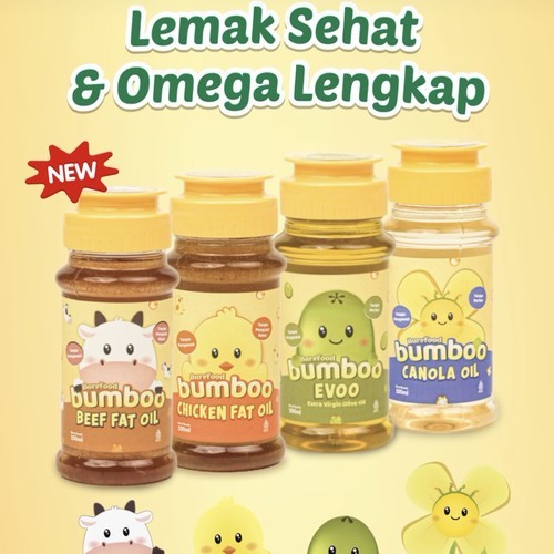 

★BABY★ Bumboo Fat Oil Minyak MPASI Bahan Alami Tanpa Perisa & Pengawet 100ml