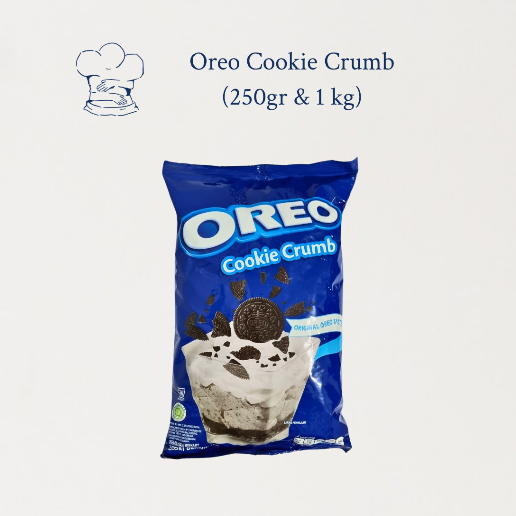 

Oreo Cookies Crumb Repack 1kg / 250gr – Remahan Oreo untuk Topping & Bahan Dessert