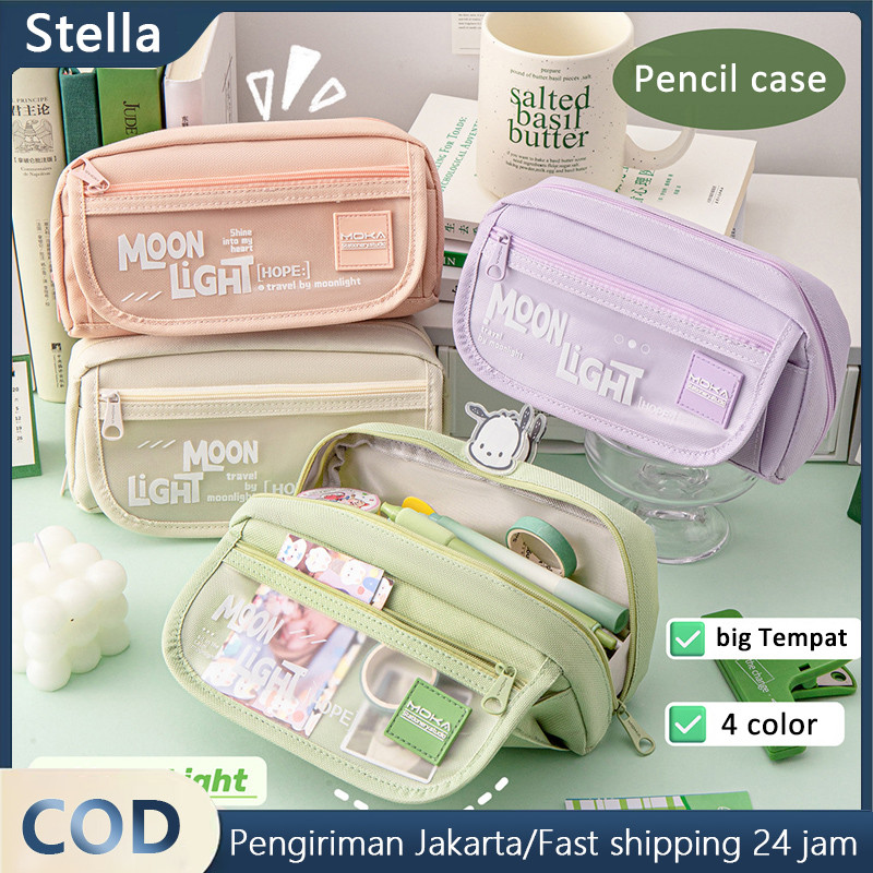 

Tas Pena Tempat Aesthetic Kotak Pensil Tas Pensil Pencil Case Kapasitas Besar Alat Tulis Pen Bag Pouch Holder Lucu