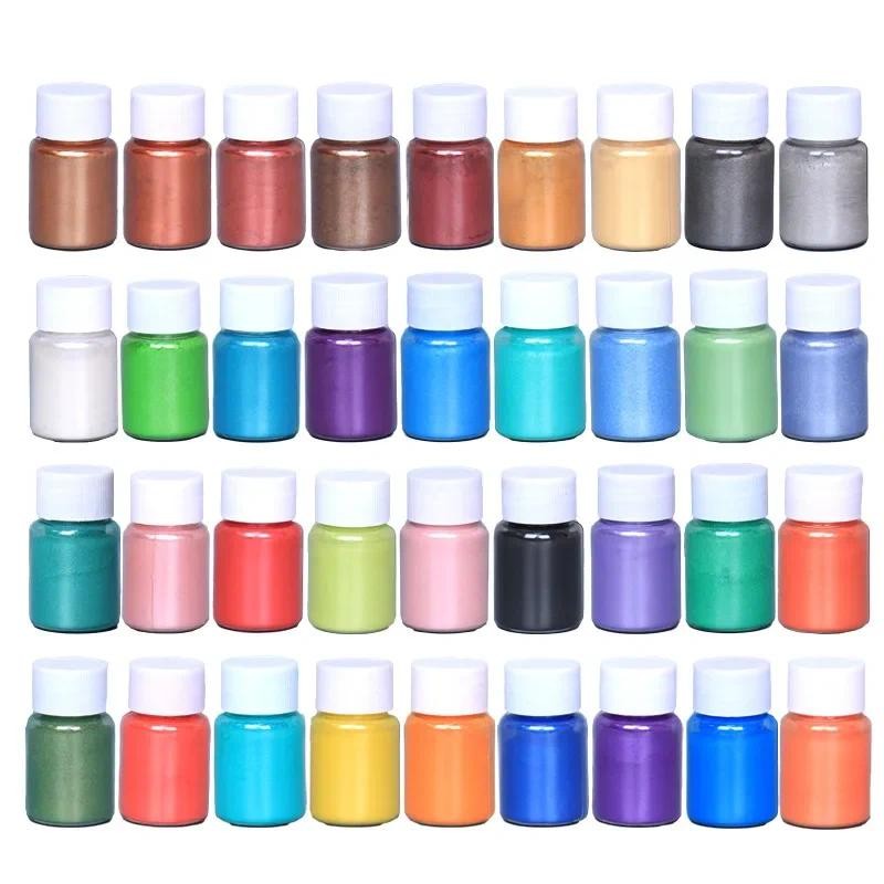 

24-36Color Natural Mica Mineral Powder Epoxy Resin Pigment Dye Pearl Powder DIY Jewelry Crafts Soap Candle Making Colorant Resin