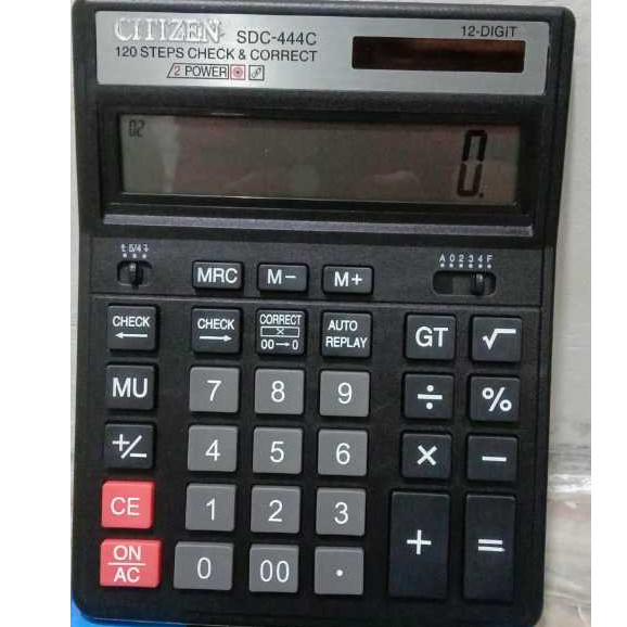 

Kalkulator Calculator Citizen SDC-444C - Kalkulator Meja Cod