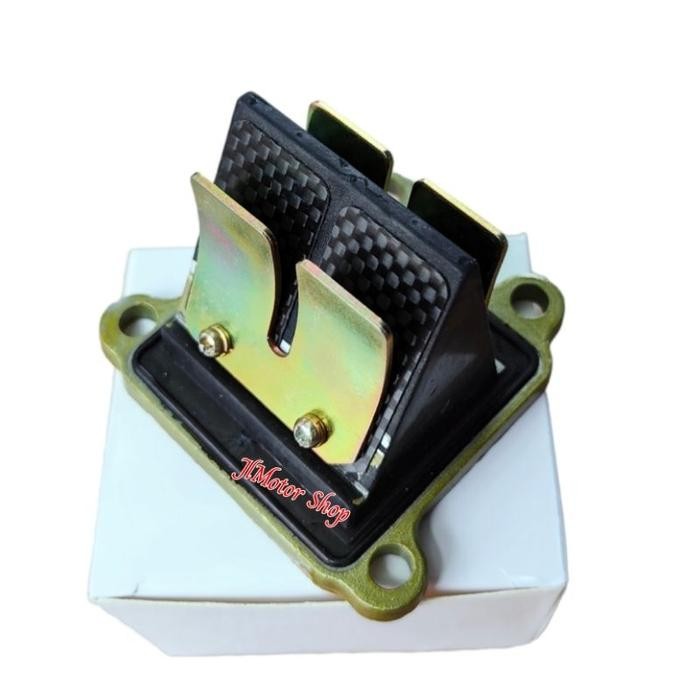 REED VALVE RUMAH DAN LIDAH MEMBRAN CARBON SATRIA 2 TAK SATRIA RU 120 HIU - MEMBRAN VFORCE KARBON CAR