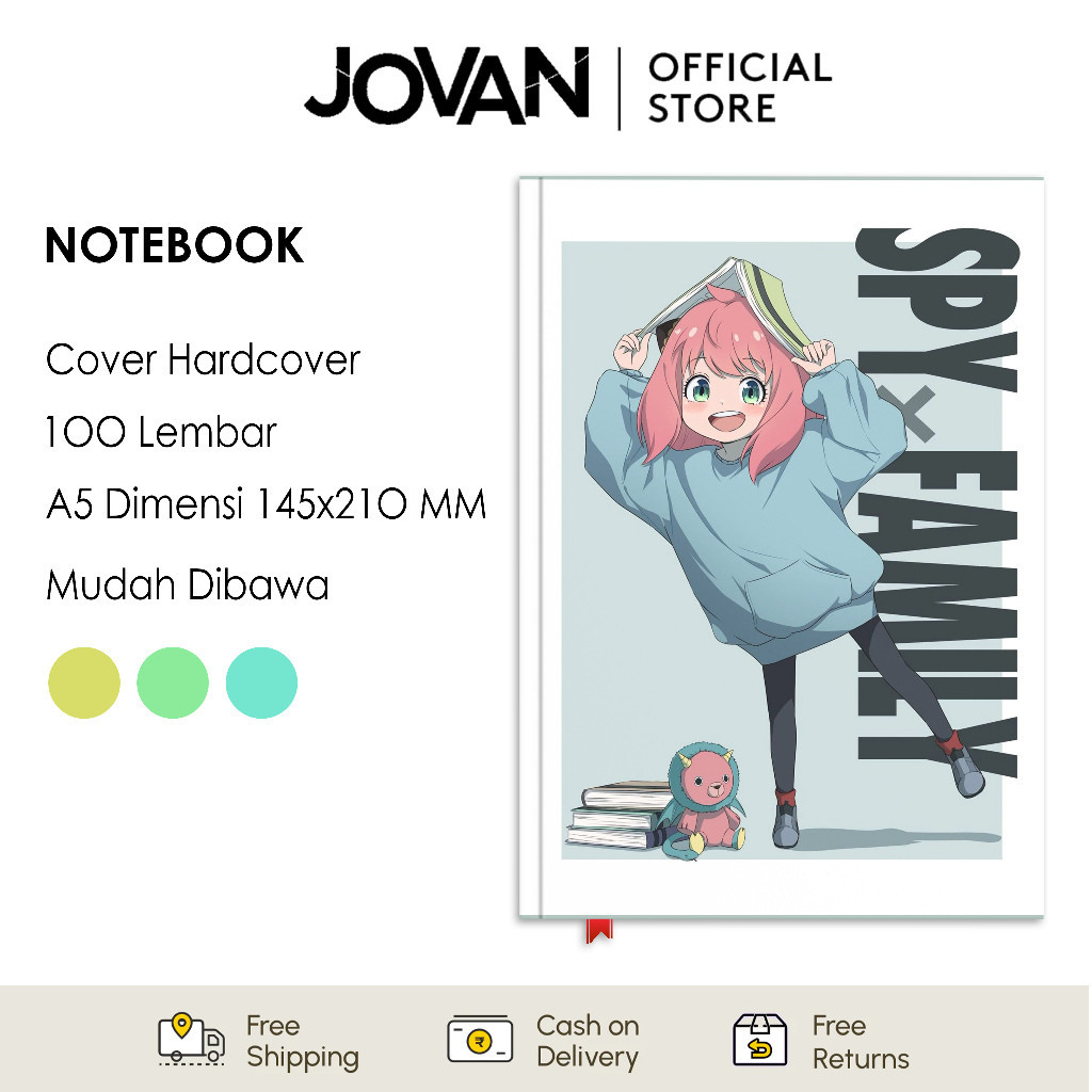 

Notebook Hardcover Custom Spy x Family 7 Buku Tulis Catatan Note Agenda Planner Jurnal Diary Notebook Anime