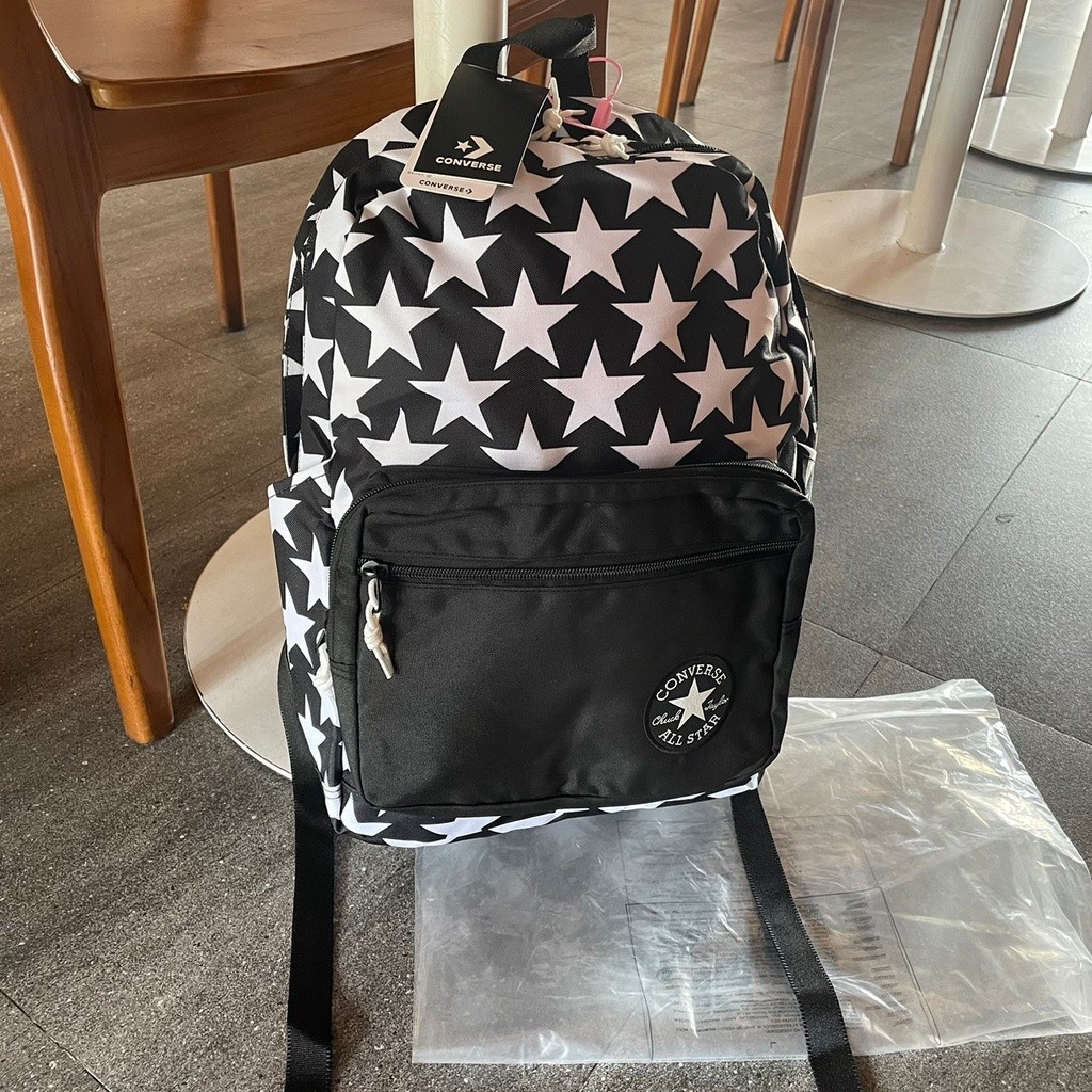 TAS RANSEL CONVERSE ALL STAR MOTIF ORIGINAL BLACK BACKPACK / TAS RANSEL CONVERSE PRIA WANITA#ALS.BAG