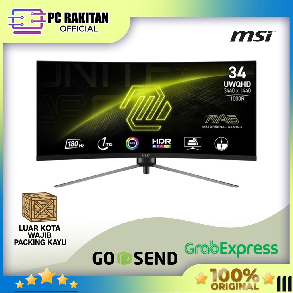 MSI MAG345CQR MONITOR [1440p, 180Hz]