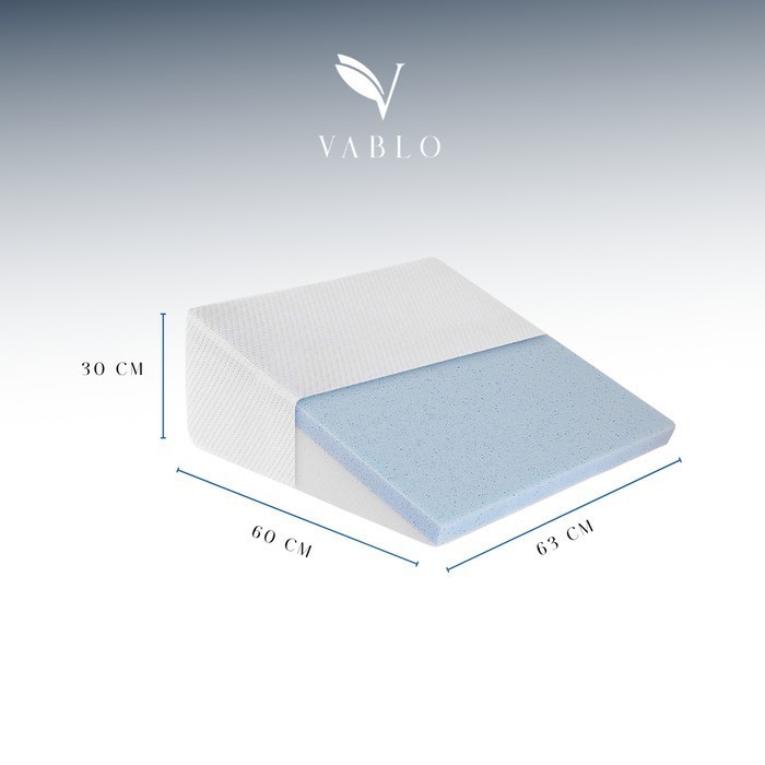 promo  -Bantal bedside wedge pillow by Vablo - Memory foam wedge pillow