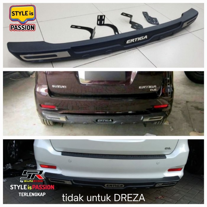 stiker suzuki sport ertiga splash swift karimun wagon 2pcs - bumper belakang