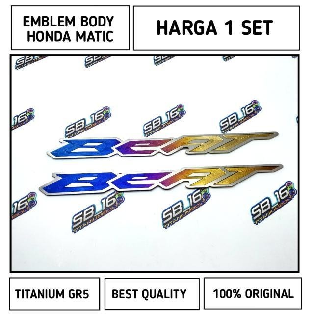 EMBLEM TITANIUM HONDA - BEAT
